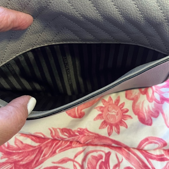Victoria Gray Quilted Chain Shoulder  Victoria Secret Bag